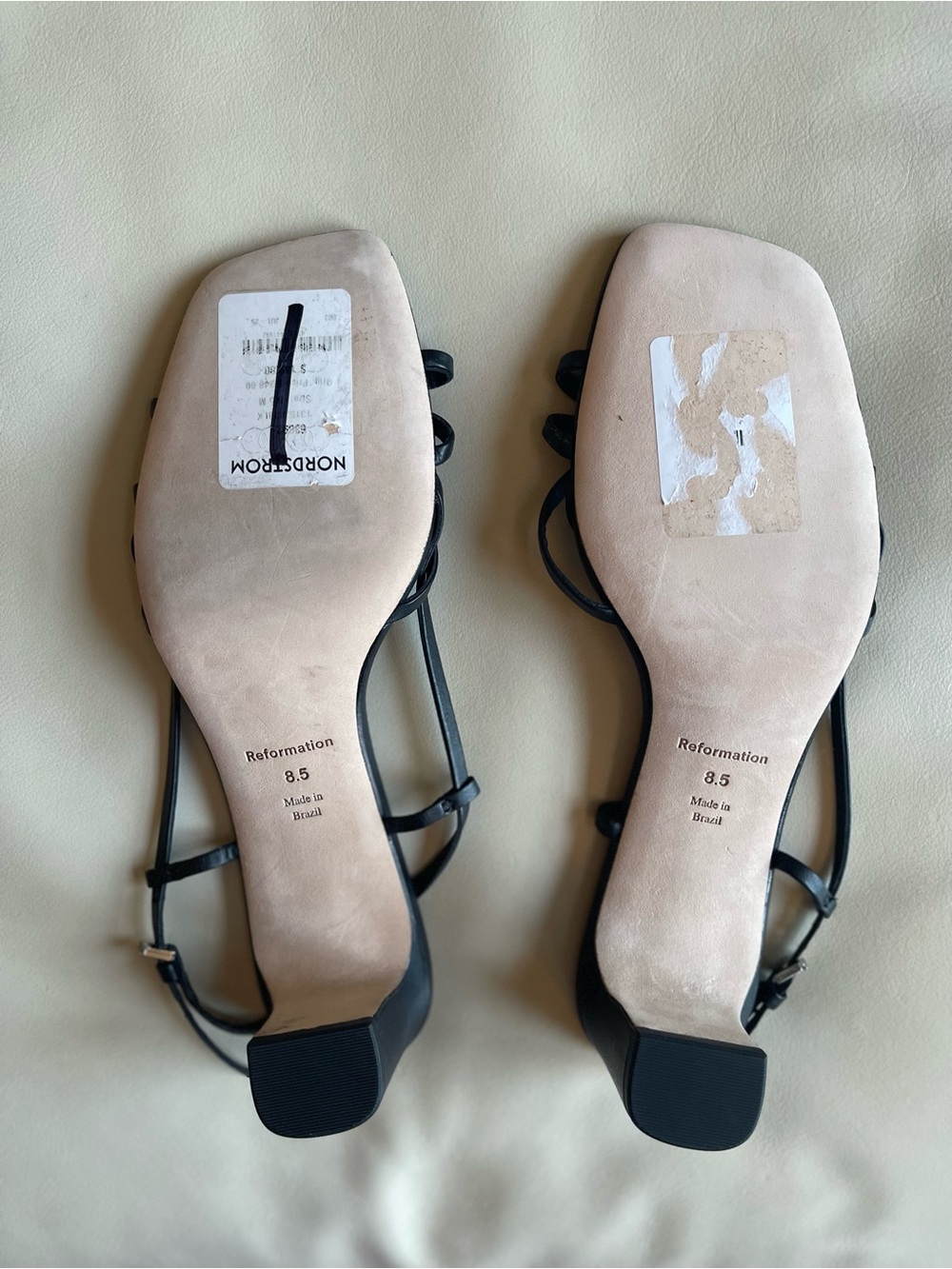 Reformation Sally Bow Slingback Sandal Black Size: 8.5 - Picture 14 of 14
